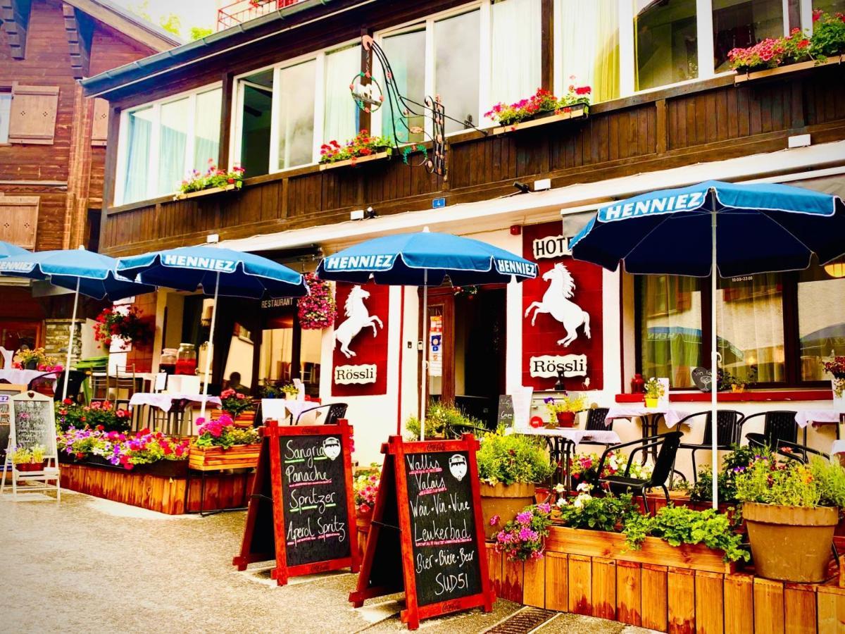 Hotel Weisses Roessli Leukerbad Exteriér fotografie