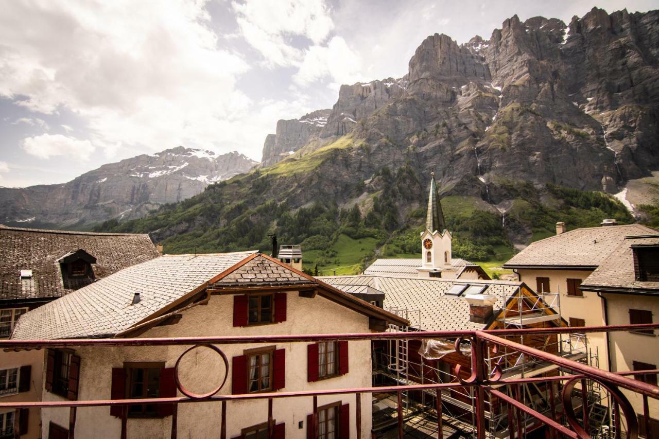 Hotel Weisses Roessli Leukerbad Exteriér fotografie